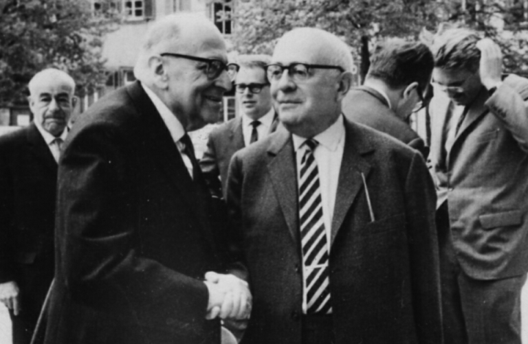 Members of the Frankfurt School,  1964 by J. Shapiro, Heidelberg